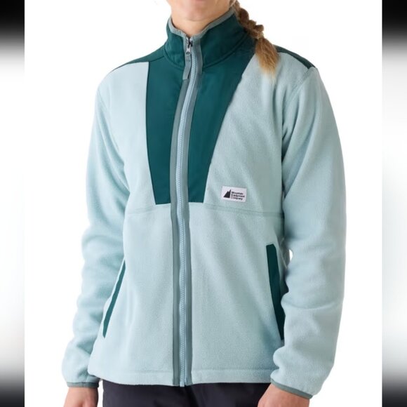 MEC Fireside Fleece Jacket Full Zip Mint Green Arctic Moss Size XL Gorpecore - Picture 1 of 14